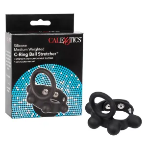 Rings! Silicone Medium Weighted C-Ring Ball Stretcher Cock Ring