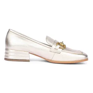 Saint Jacqueline Gold Handcrafted Leather Shoes