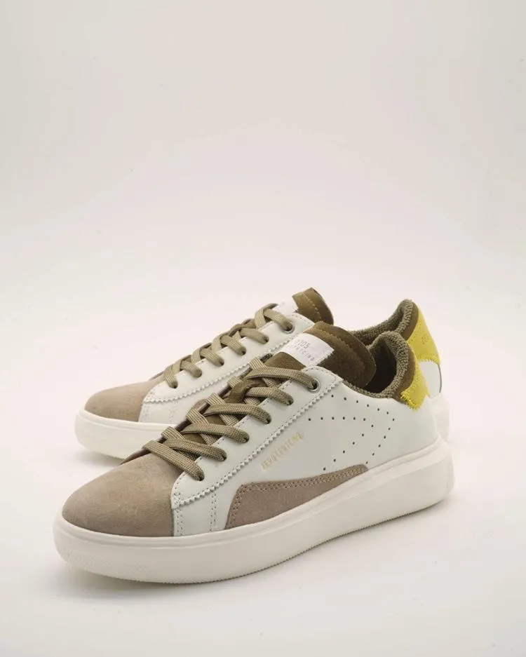 Sc03 Luna Dbl Khaki Chunky Sneakers