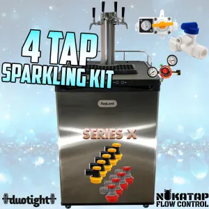 Series X Quadruple Tap - Sparkling Water Only Kit (no pre-chill)