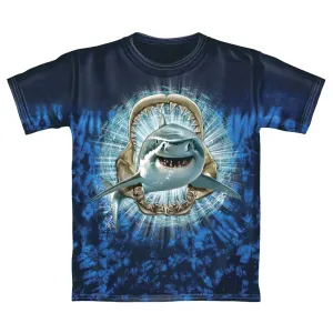 Shark Tie-Dye Adult Tee Shirt (Adult Large