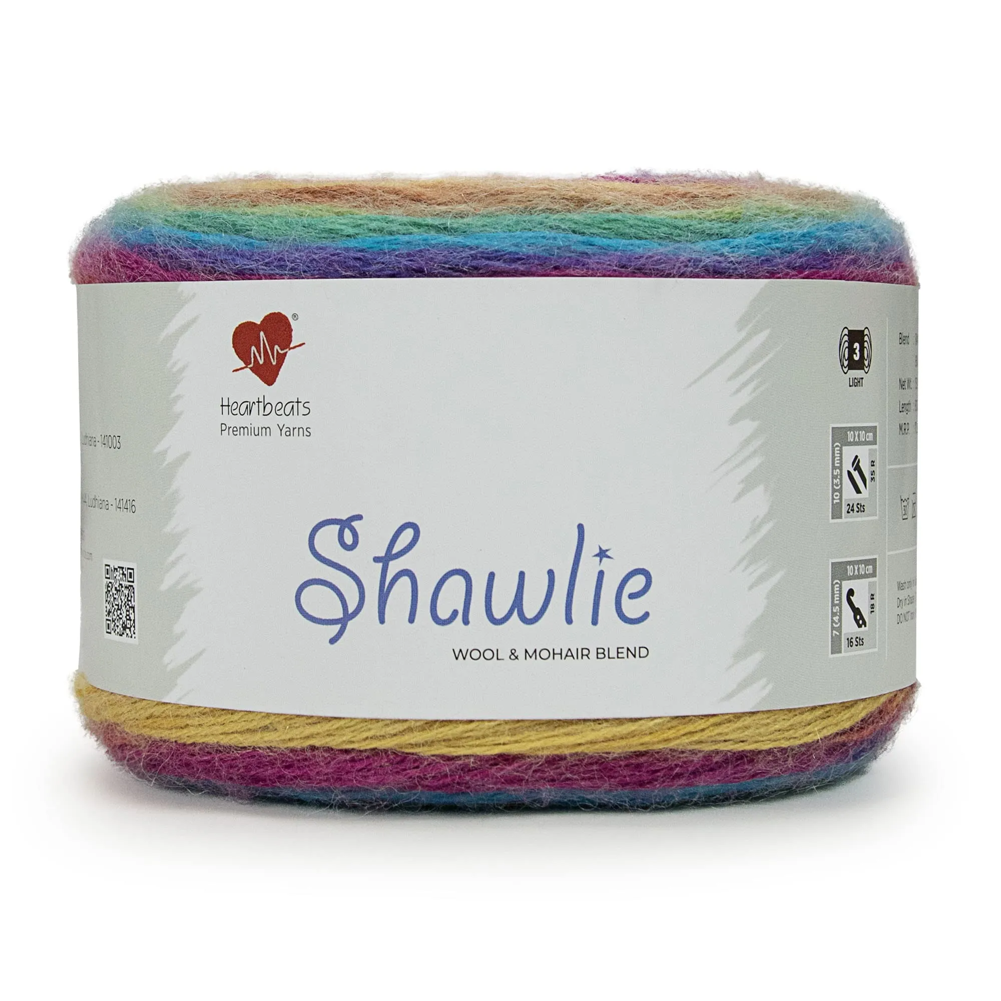 Shawlie is a Premium tri Blend of Mohair, Wool & Acrylic. Pack of 1 Ball - 150gm. (SHL010)