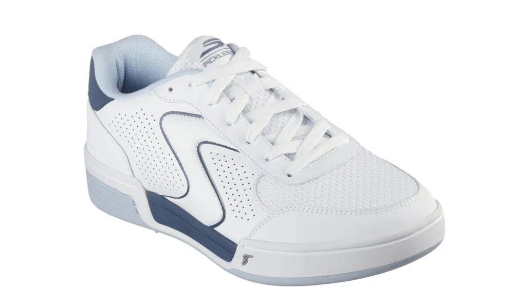 Skechers Mens Viper Court Classic Pickleball White Blue