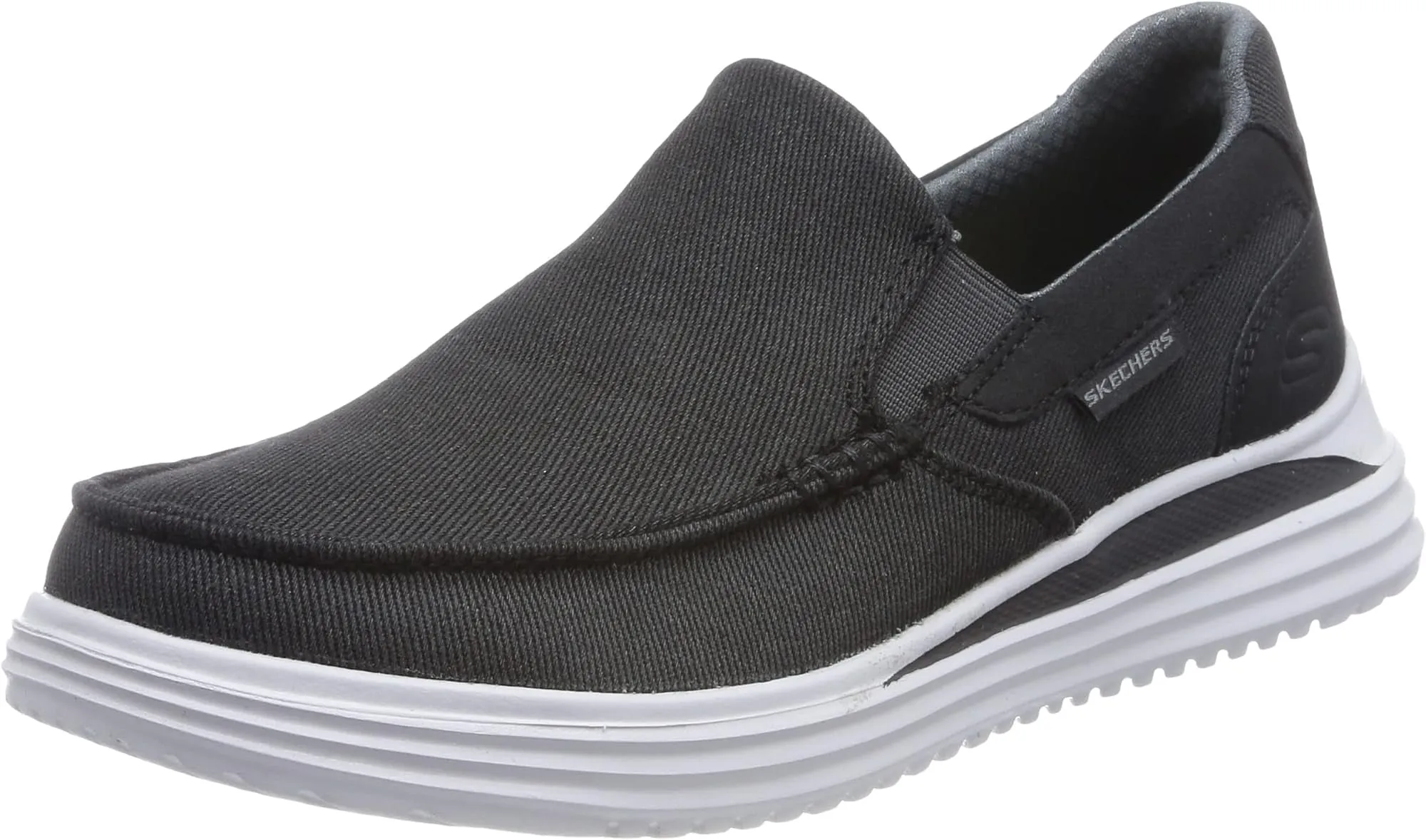 Skechers Proven Suttner Canvas Slip On Mens Walking Shoes - Black