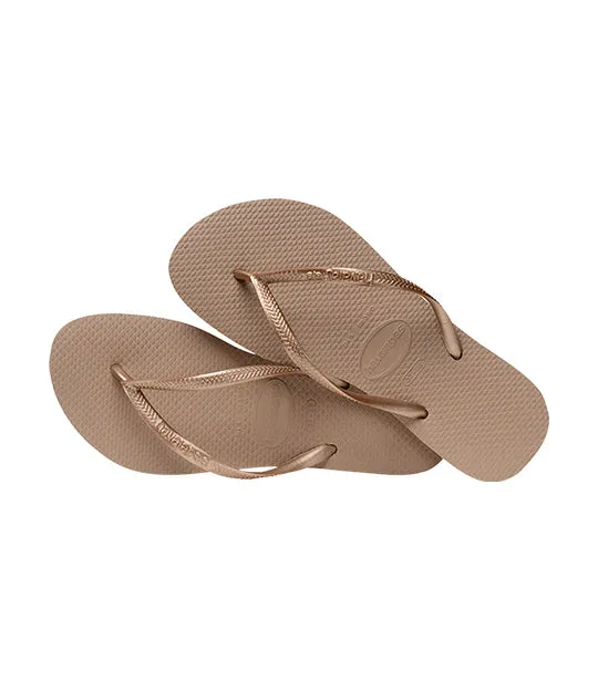 Slim Flip Flops Rose Gold