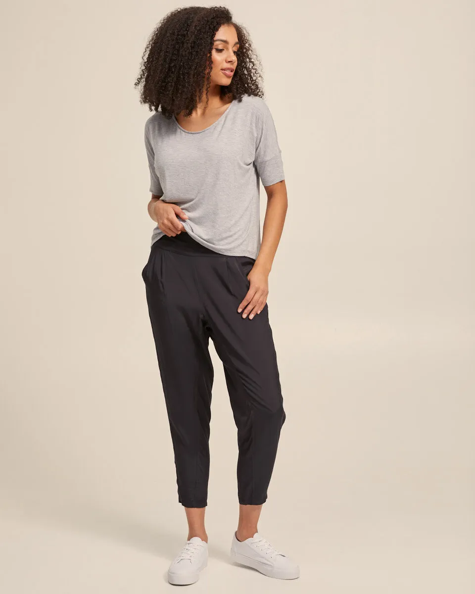 Smart Post Pregnancy Pants - Washed Black