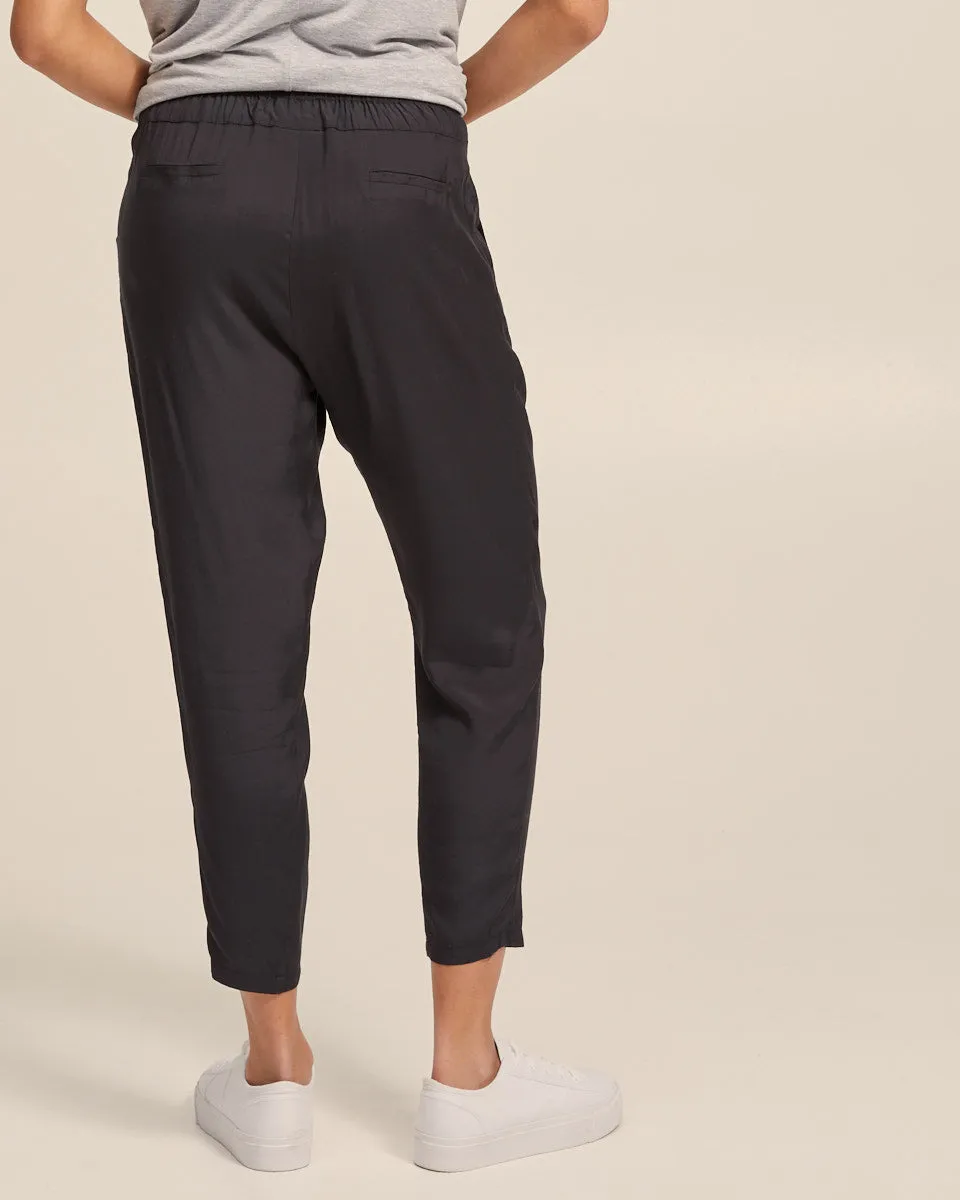 Smart Post Pregnancy Pants - Washed Black