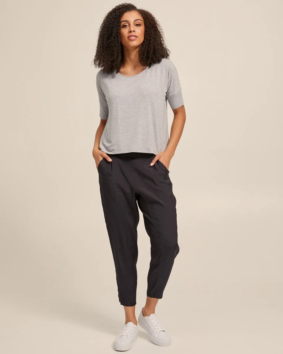 Smart Post Pregnancy Pants - Washed Black