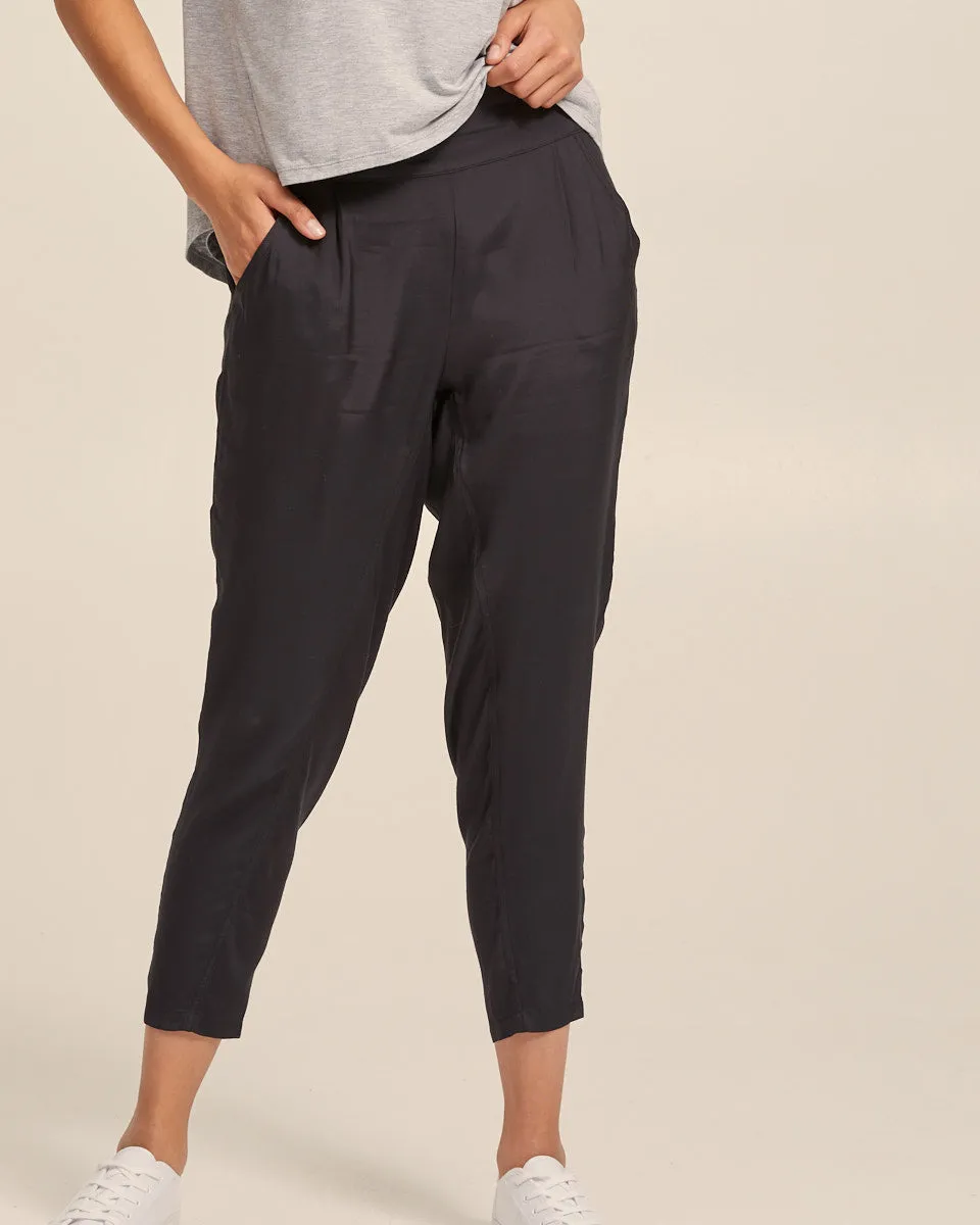 Smart Post Pregnancy Pants - Washed Black