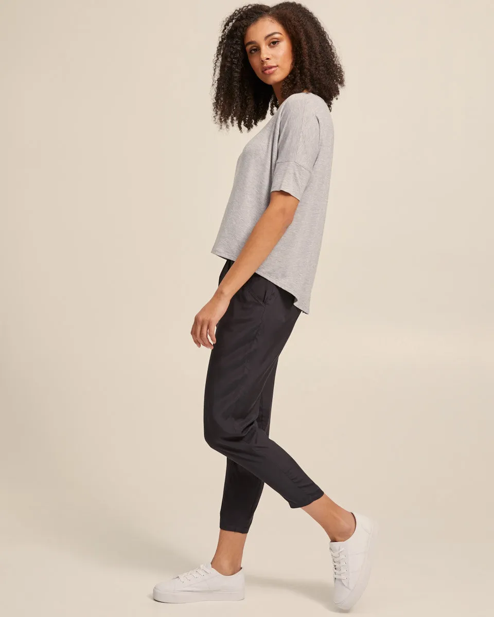 Smart Post Pregnancy Pants - Washed Black