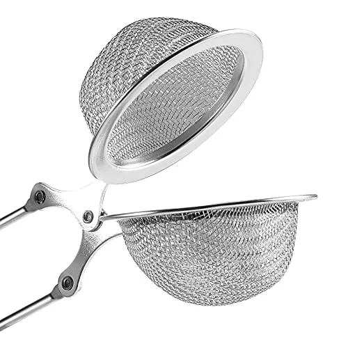 Snap Ball Tea Strainer, Exptolii 3 Pack Stainless Steel Tea Infuser Filter with Handle for Loose Leaf Tea, Spices, Seasonings