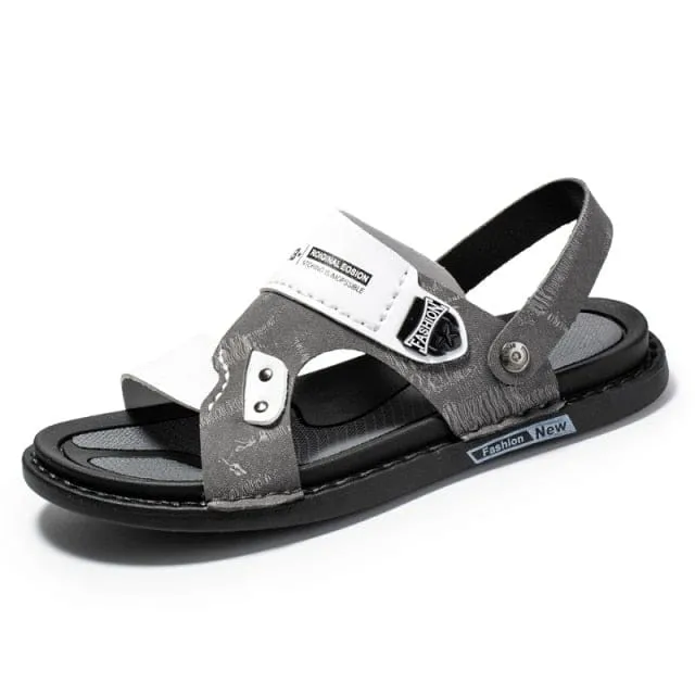 Split Leather Leisure Beach Summer Sandals