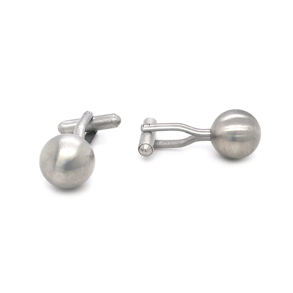 Stainless Steel Cufflinks - "Ball"