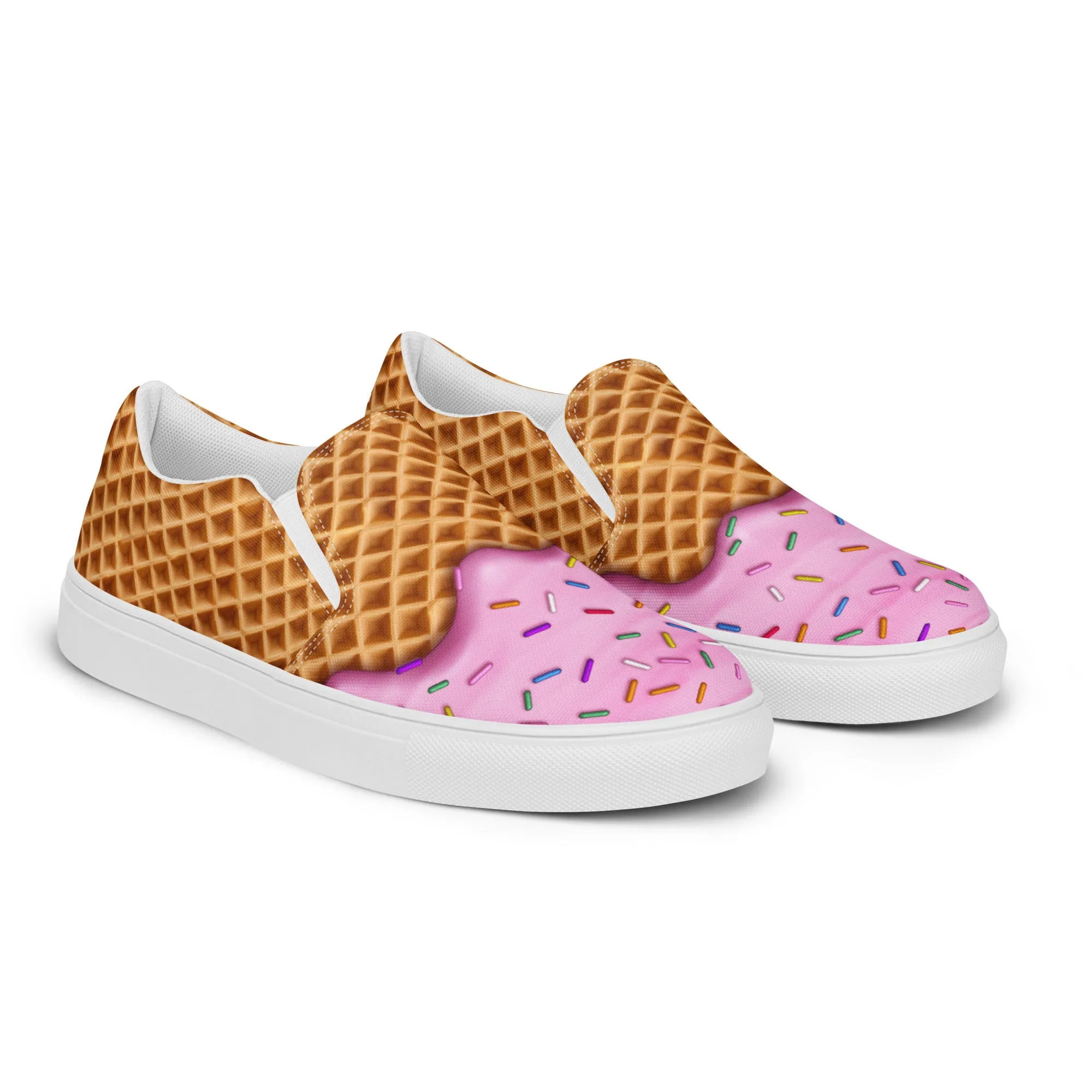 Strawberry Ice Cream Women’s slip-on shoes