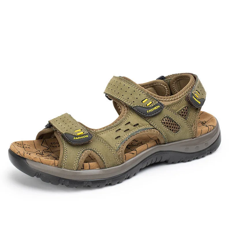 Summer Men's Sandals Velcro Beach Shoes