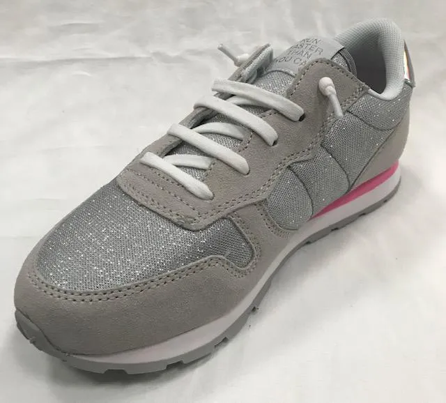 Sun 68 sneakers da ragazza Ally glitter Girl's grigio chiaro