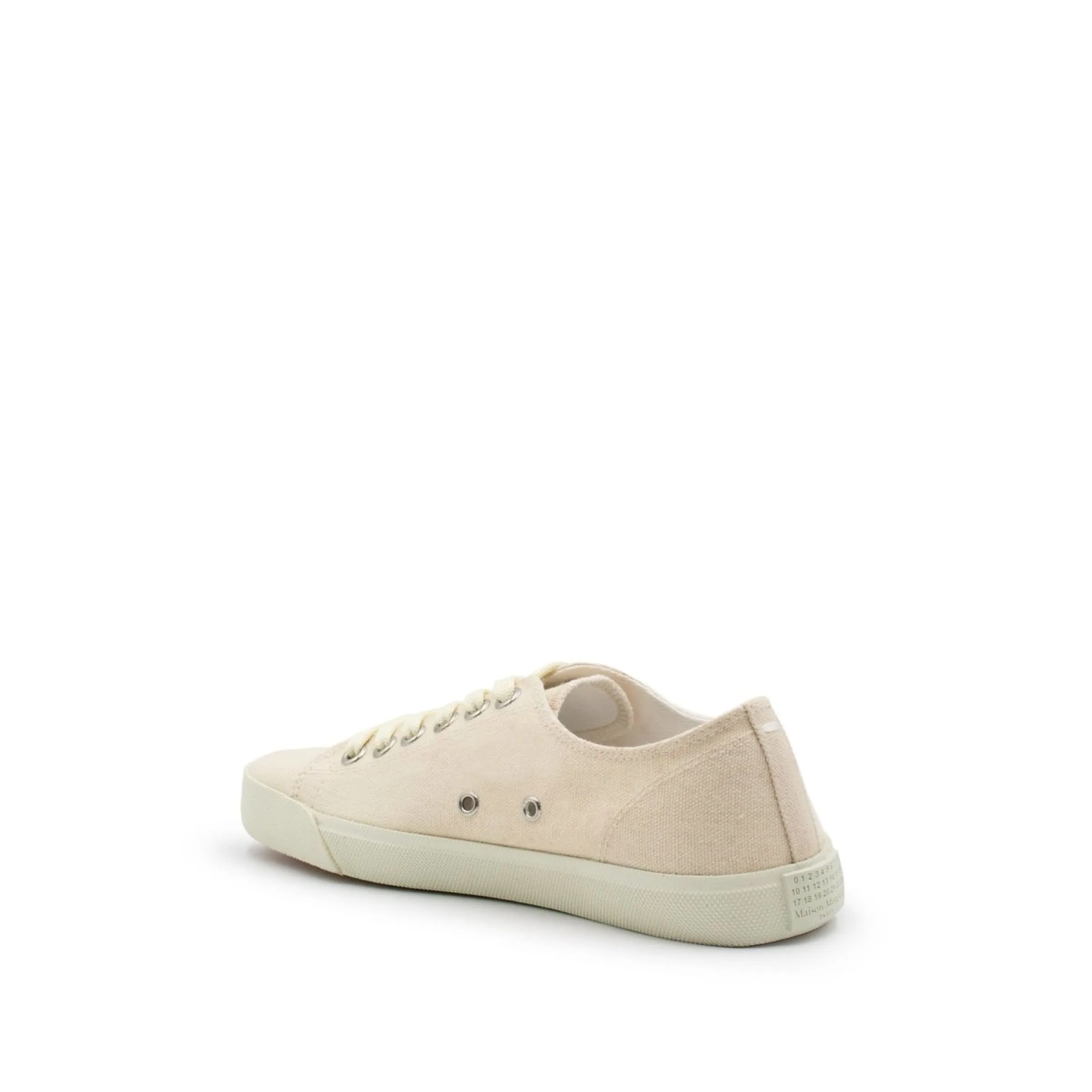 Tabi Toe Low Sneakers in White Sand