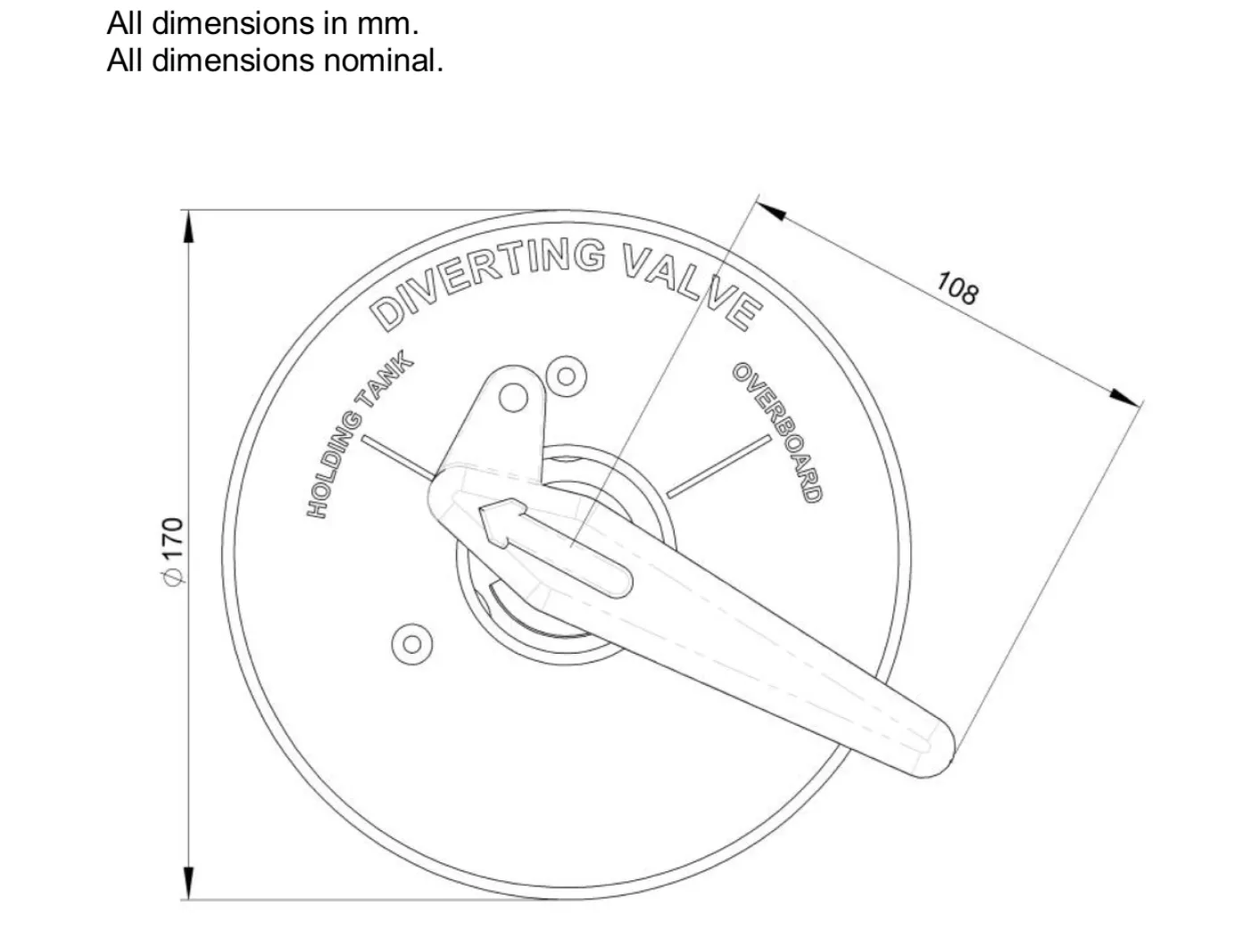 TruDesign Aquavalve (Through Bulkhead) White