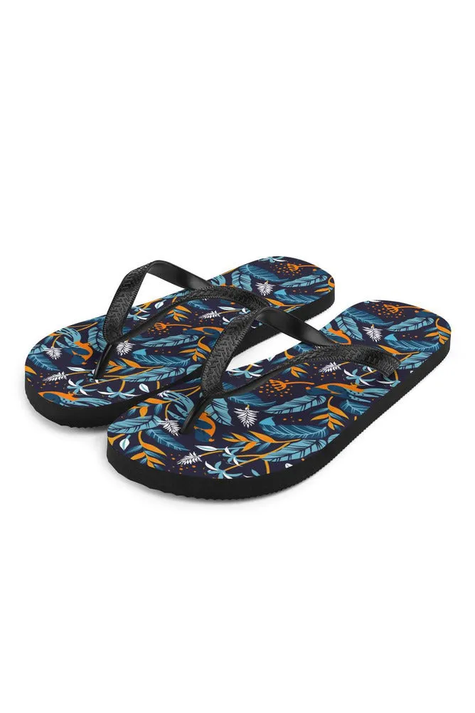 Turmeric-Chested Tropical Bird Flip-Flops