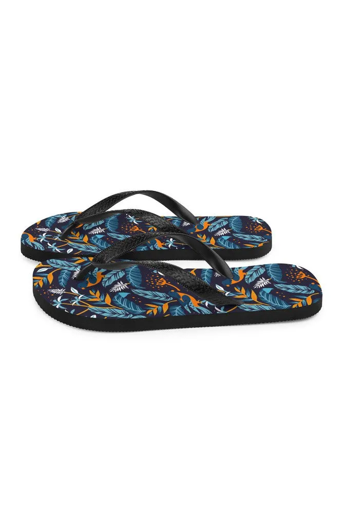 Turmeric-Chested Tropical Bird Flip-Flops