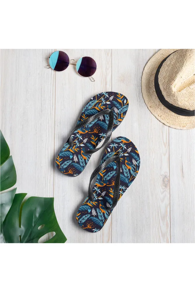 Turmeric-Chested Tropical Bird Flip-Flops