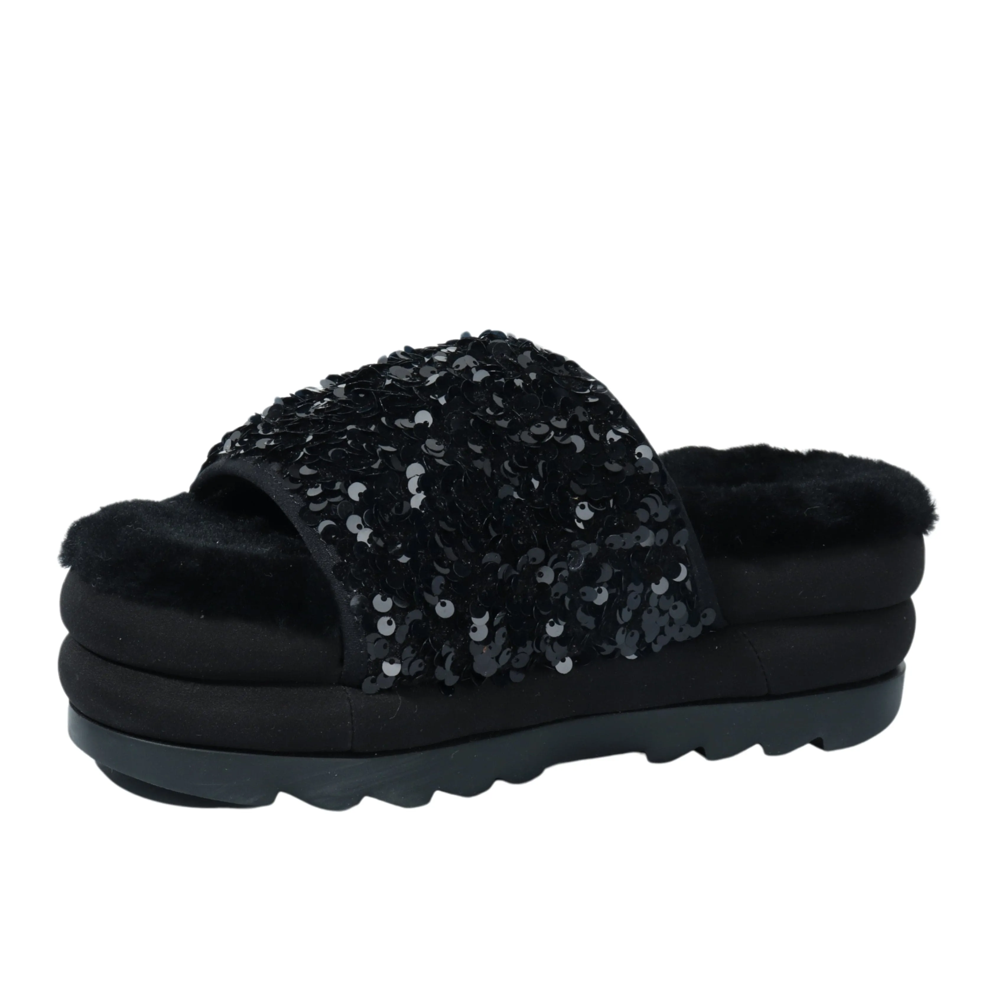 UGG - Sparkly Faux fur slippers