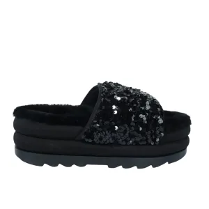 UGG - Sparkly Faux fur slippers