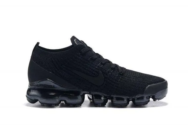 Vapormax Flyknit 2019 Triple Black Mens Running Shoes