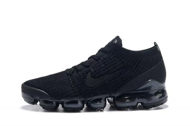 Vapormax Flyknit 2019 Triple Black Mens Running Shoes