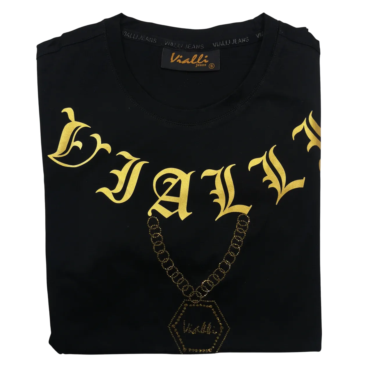 Vialli Inasta Black T shirt