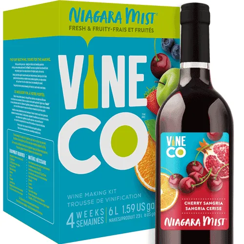 VineCo - Niagara Mist Cherry Sangria - Wine Making Kit