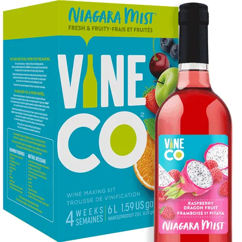 VineCo - Niagara Mist Raspberry Dragon Fruit - Wine Making Kit