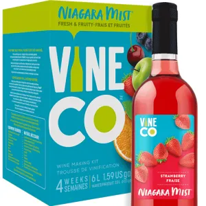 VineCo - Niagara Mist Strawberry - Wine Making Kit