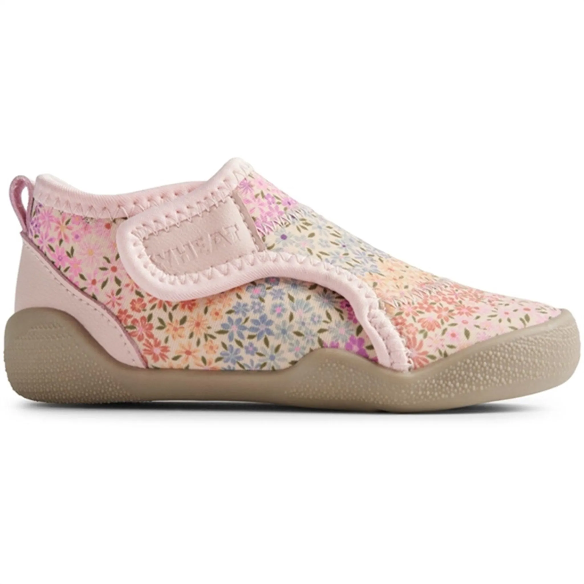 Wheat Beach Shoe Shawn Rainbow Flowers