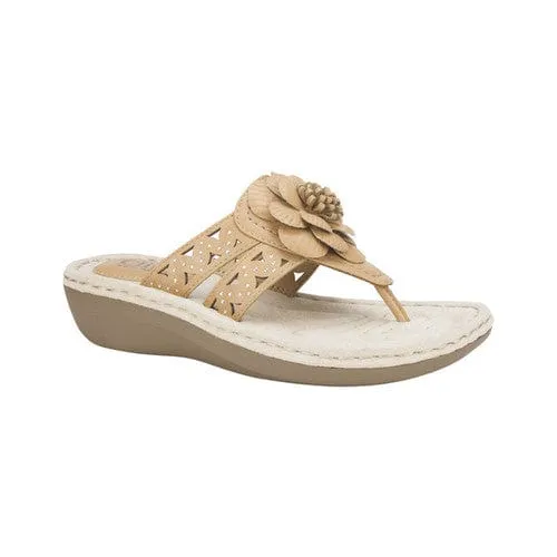 WHITE MOUNTAIN - Carnation Thong Slippers