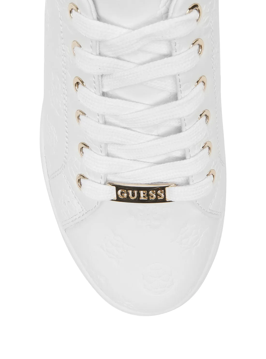 White Peony Logo Rollin Sneakers