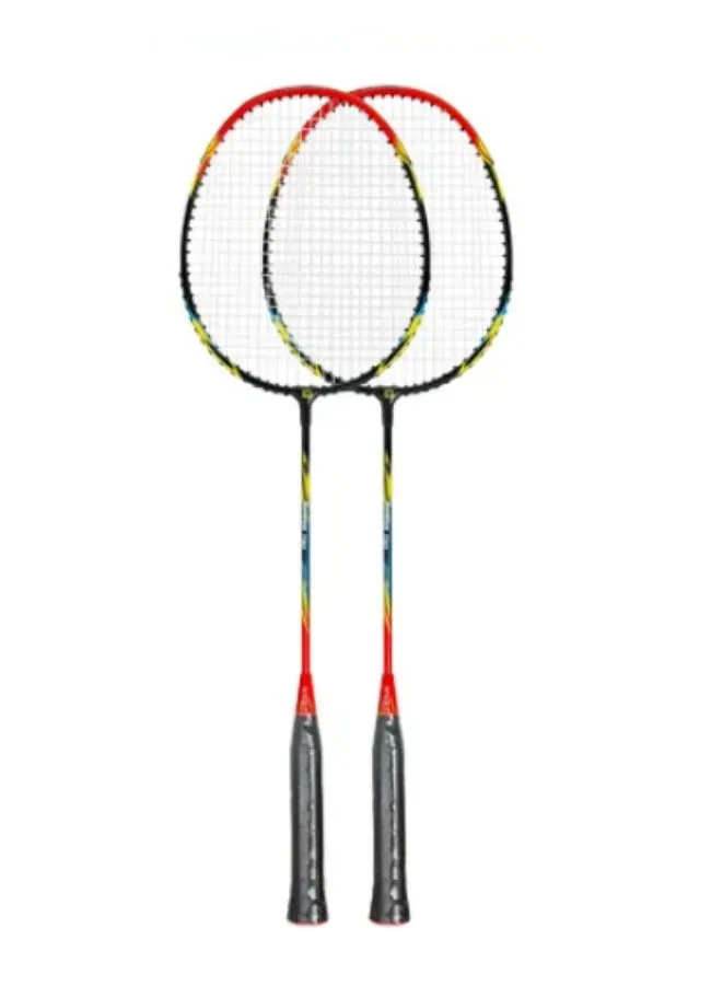 Whizz T20 2 PCS Badminton Racket Set for Family Game, School Sports, Lightweight with Full Cover for Indoor and Outdoor Play