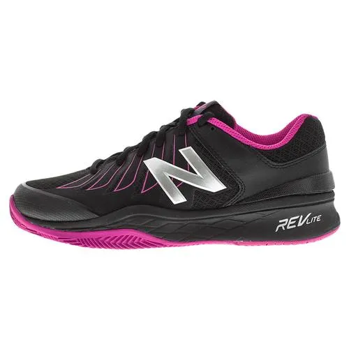 Women's 1006 B Width Tennis Shoes Black and Pink