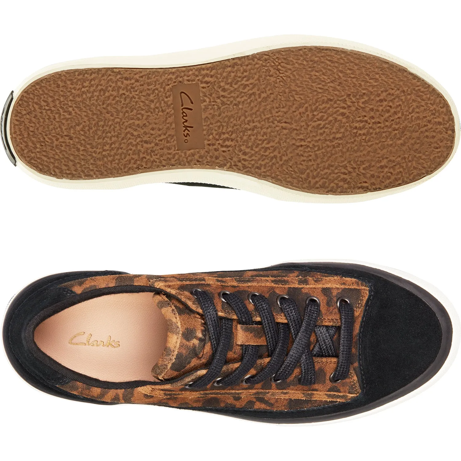 Women's Clarks Aceley Lace Leopard Suede