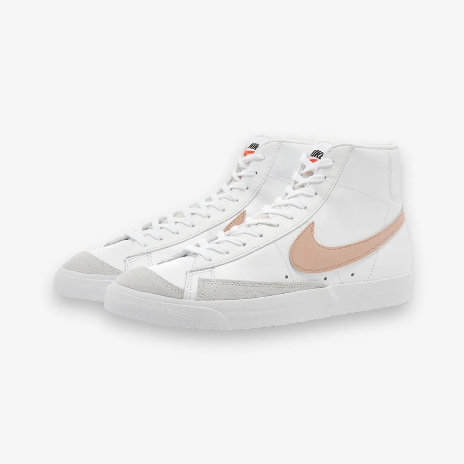 Women's Nike Blazer Mid '77 White Pink Oxford Black CZ1055-118