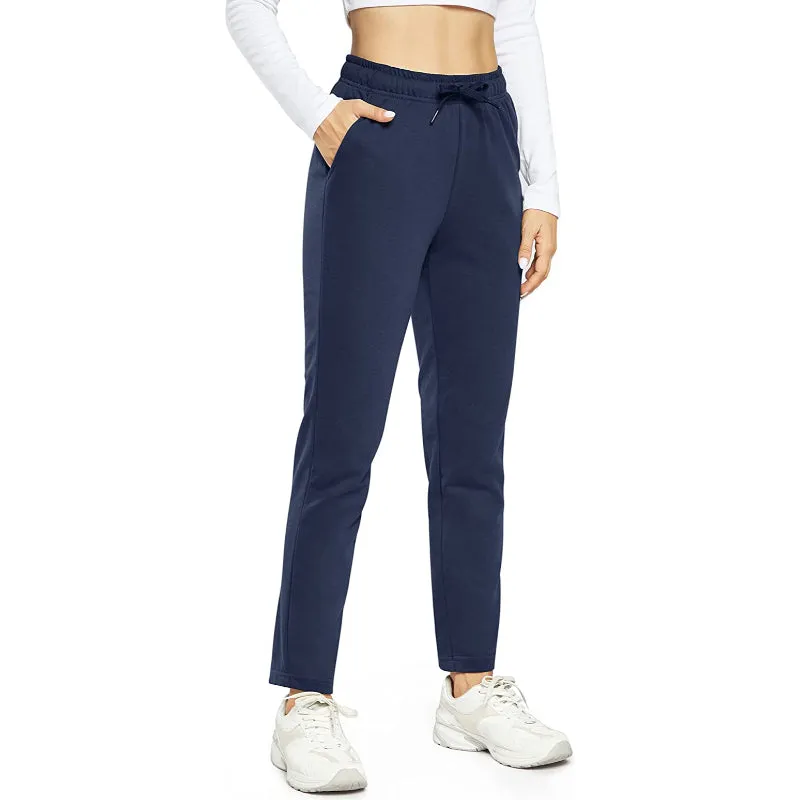 Women's Open Bottom Cotton Sweatpants With Pockets Lounge Jogging Track Pants Athletic Joggers Pants