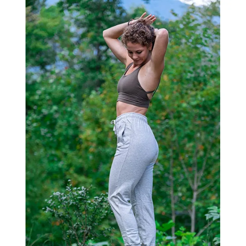 Women's Open Bottom Cotton Sweatpants With Pockets Lounge Jogging Track Pants Athletic Joggers Pants