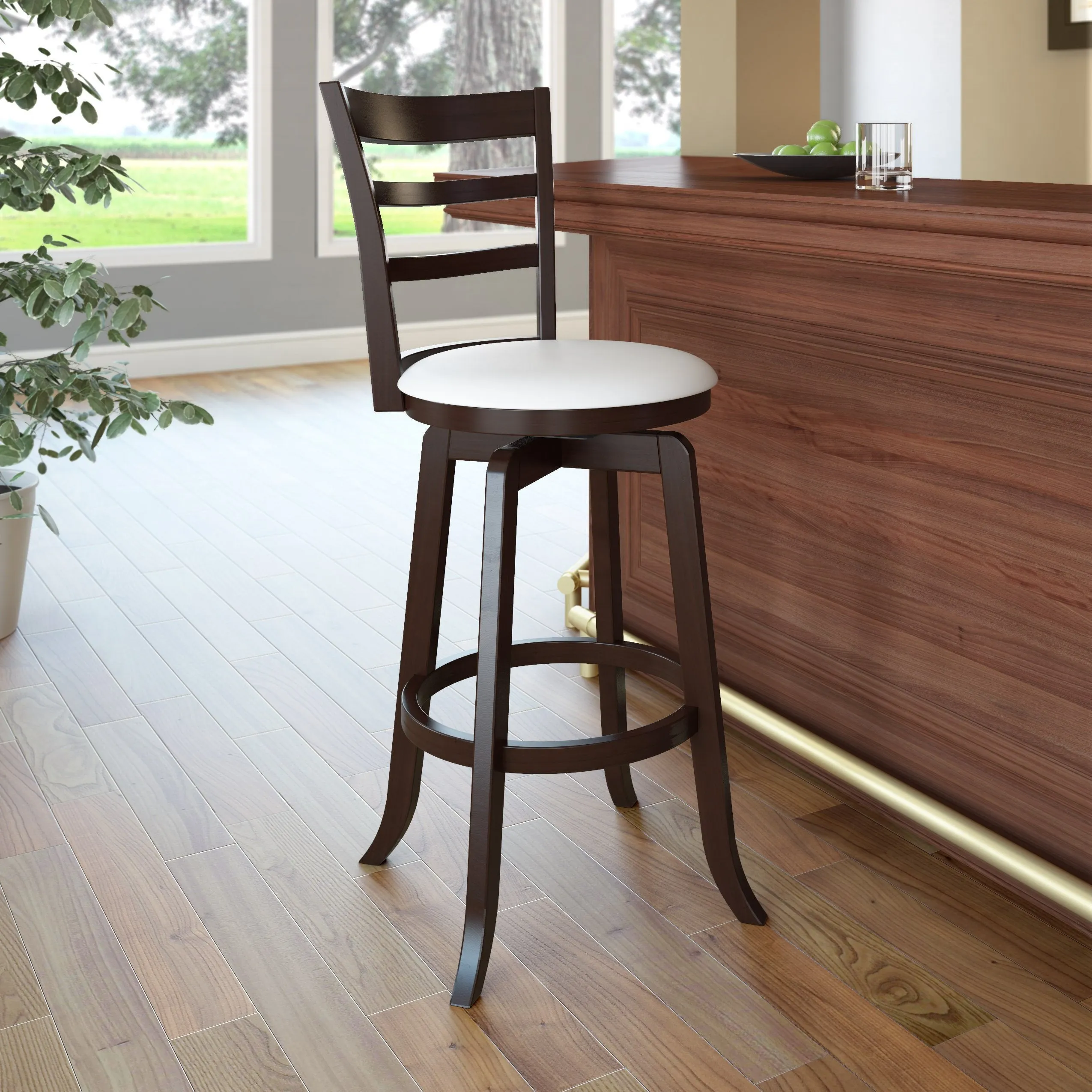 Wood Bar Stool, Bar Height