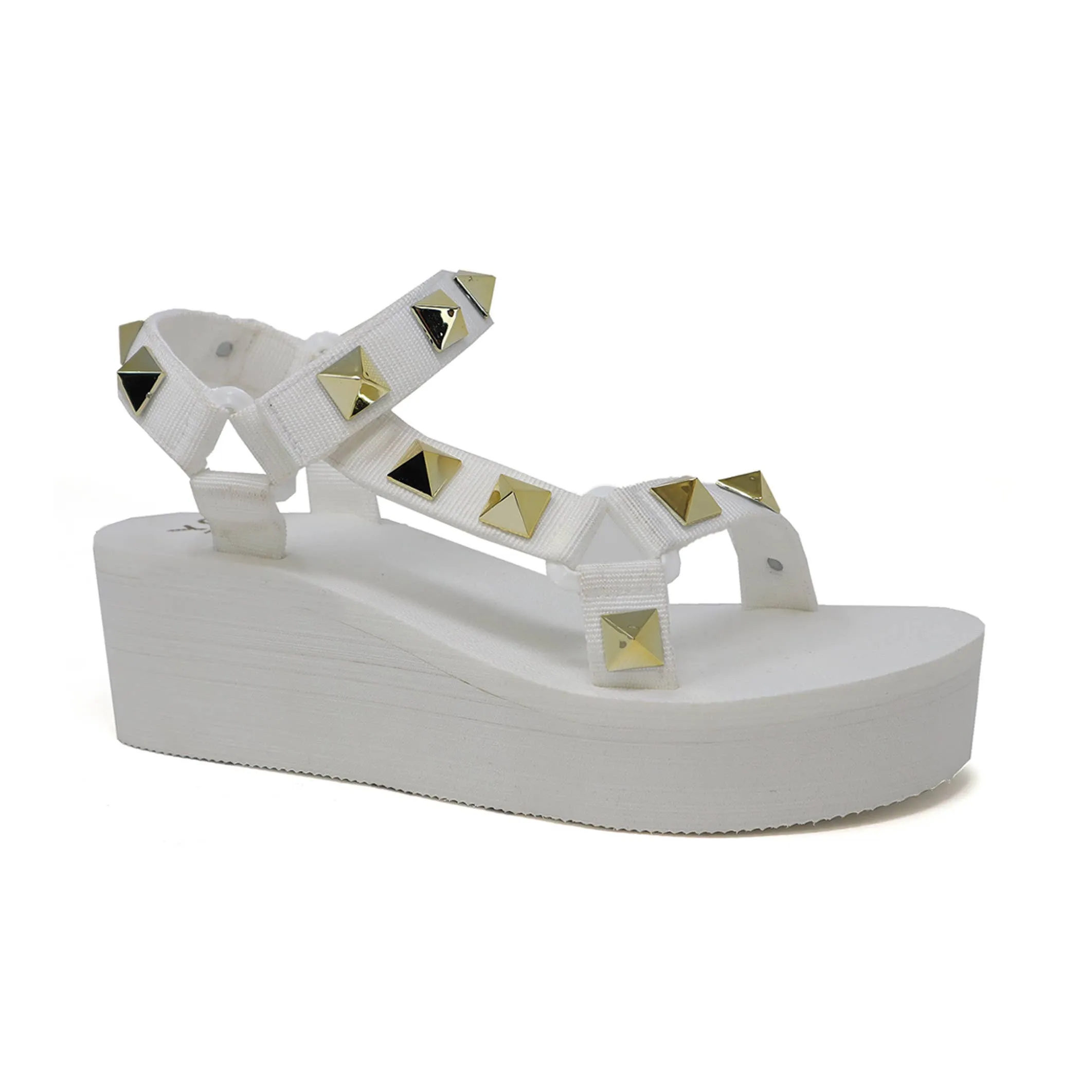 Yoki NEYO-18 Women's EVA Beach Wedge Sandal With Studs